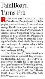 Rasterops Horizon 24 - Nubus video card with DSP daughterboard
