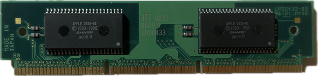 A side of an ANS ROM DIMM with two ROM chips with an unusual pinout A side of an ANS ROM DIMM with two ROM chips with an unusual pinout